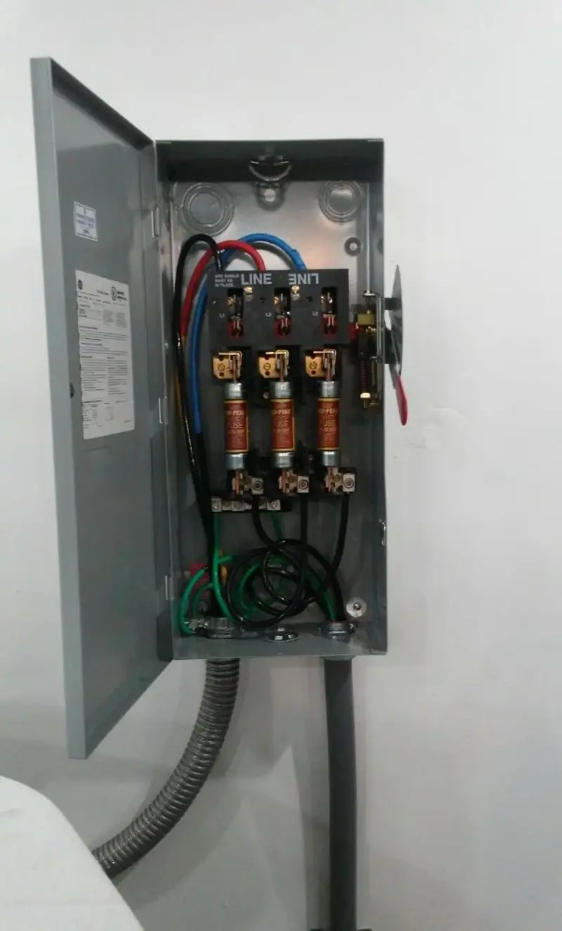 Three-phase disconnect switch installed for Electrical Wiring & Rewiring in Wheat Ridge